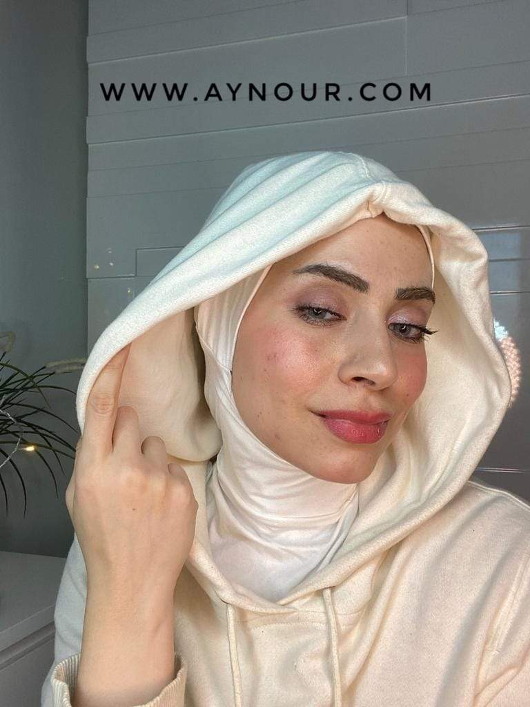 Cab and Neck covering sporty cotton Instant Hijab - Aynour.com