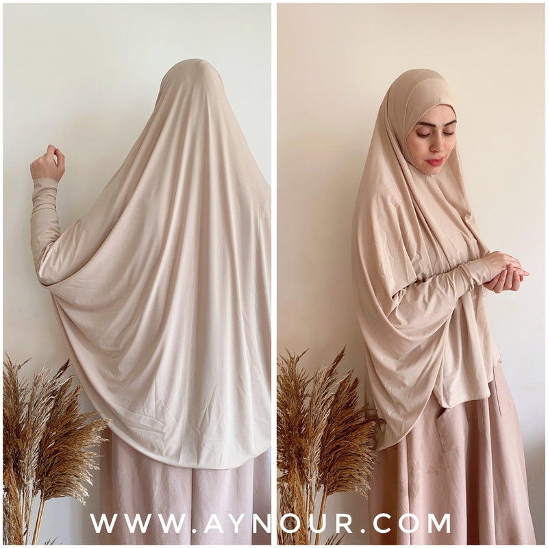 Full khemar Long Extra modest Instant Hijab - Aynour.com