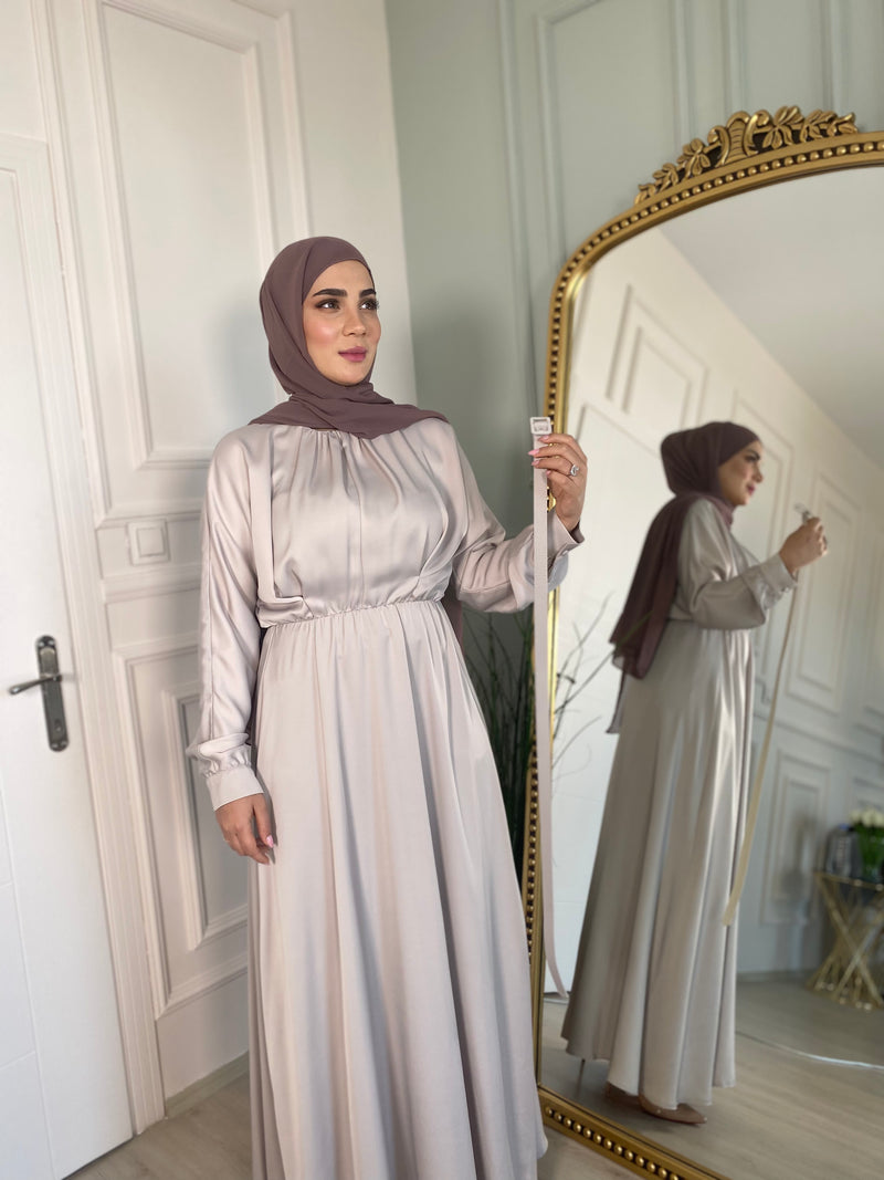 Bieage silk glowry Modest Dress Eid collection 2022