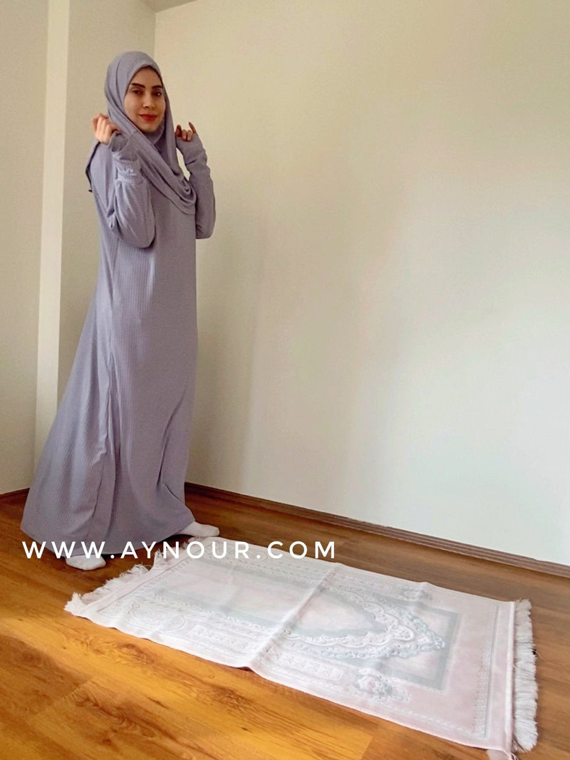 Prayer 1Piece Headscarf and long jilbab Luxurious Non Iron - Aynour.com