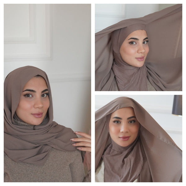 Sheyla Warm color cotton Instant Hijab - Aynour.com
