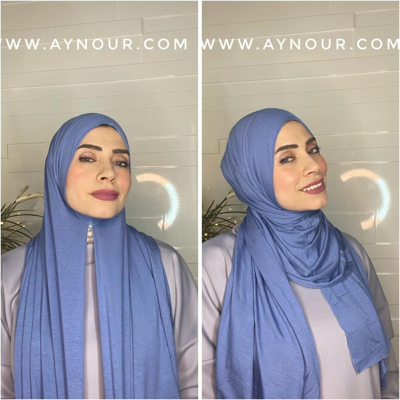 SMART Cotton No pin scarf Instant Hijab - Aynour.com