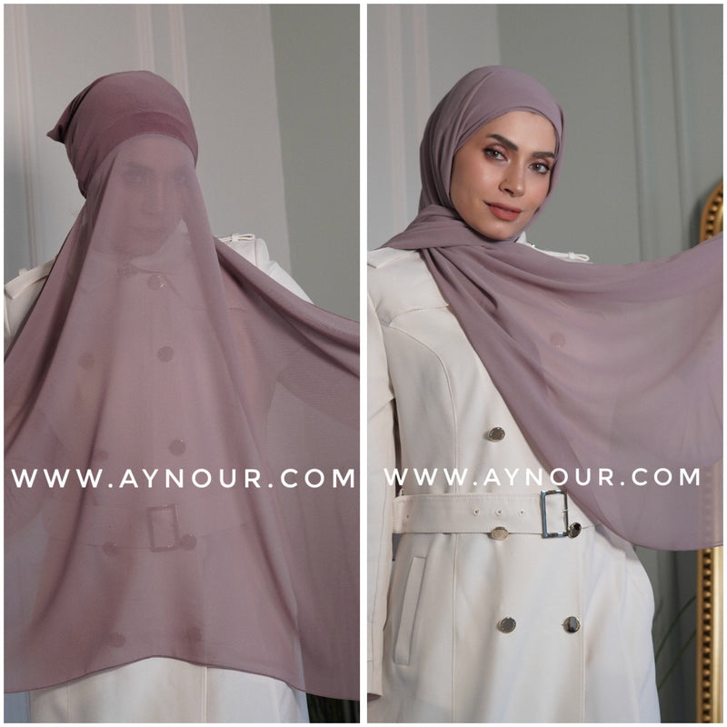 soft colors EVE double layers instant Hijab 2022 - Aynour.com